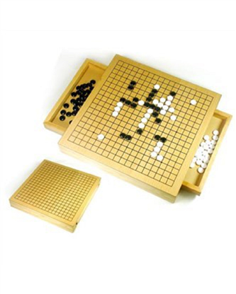 收納式 圍棋 (高級木頭製附抽屜輕鬆收納居家外出旅遊組)